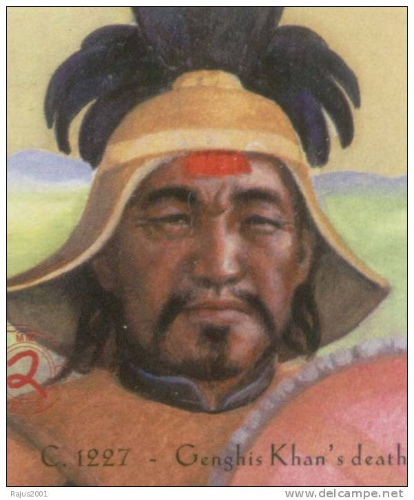 Genghis Khan, Mongol Emperor, Zen Buddhism In Japan, Buddhist Monk In Meditation, Religion, History MNH Dominica - Bouddhisme