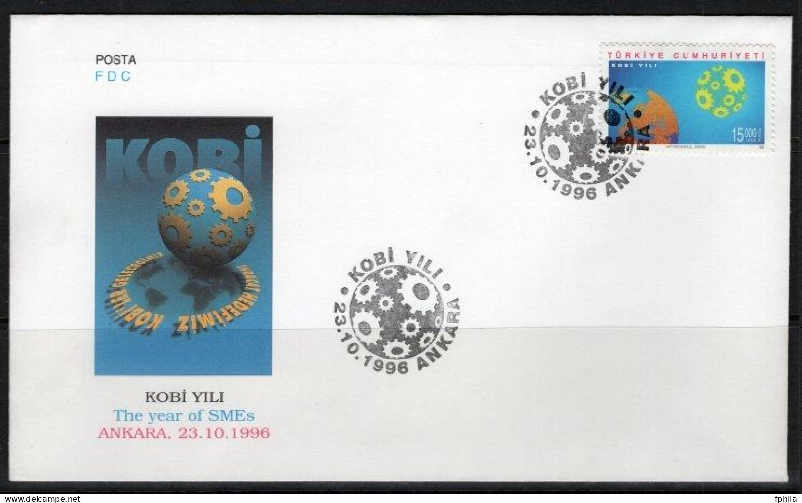 1996 TURKEY THE YEAR OF SMES FDC - FDC