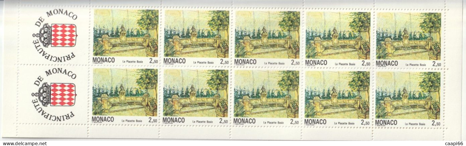 Monaco Carnet YT 8 " La Placette Bosio TP " 1992 Neuf  Non Plié - Postzegelboekjes