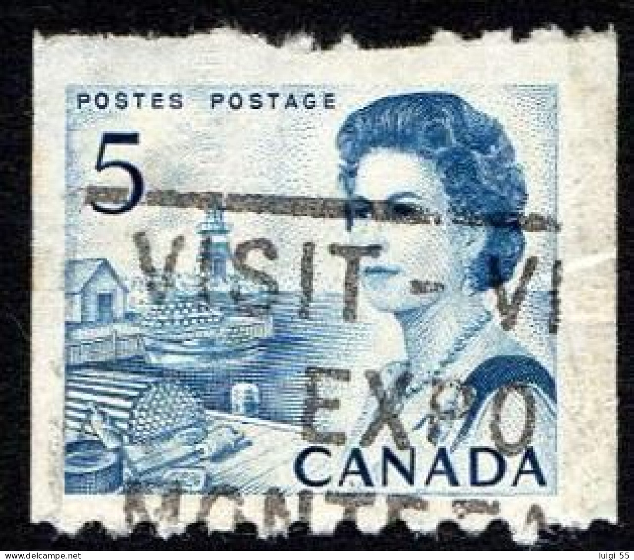 CANADA - 1962 - Regina Elisabetta II - Usato - Oblitérés