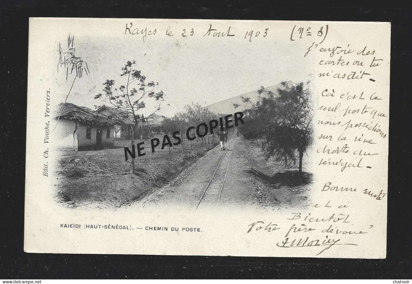 KAIEIDI     Haut Senegal   Chemin De La Poste   1903 - Sénégal