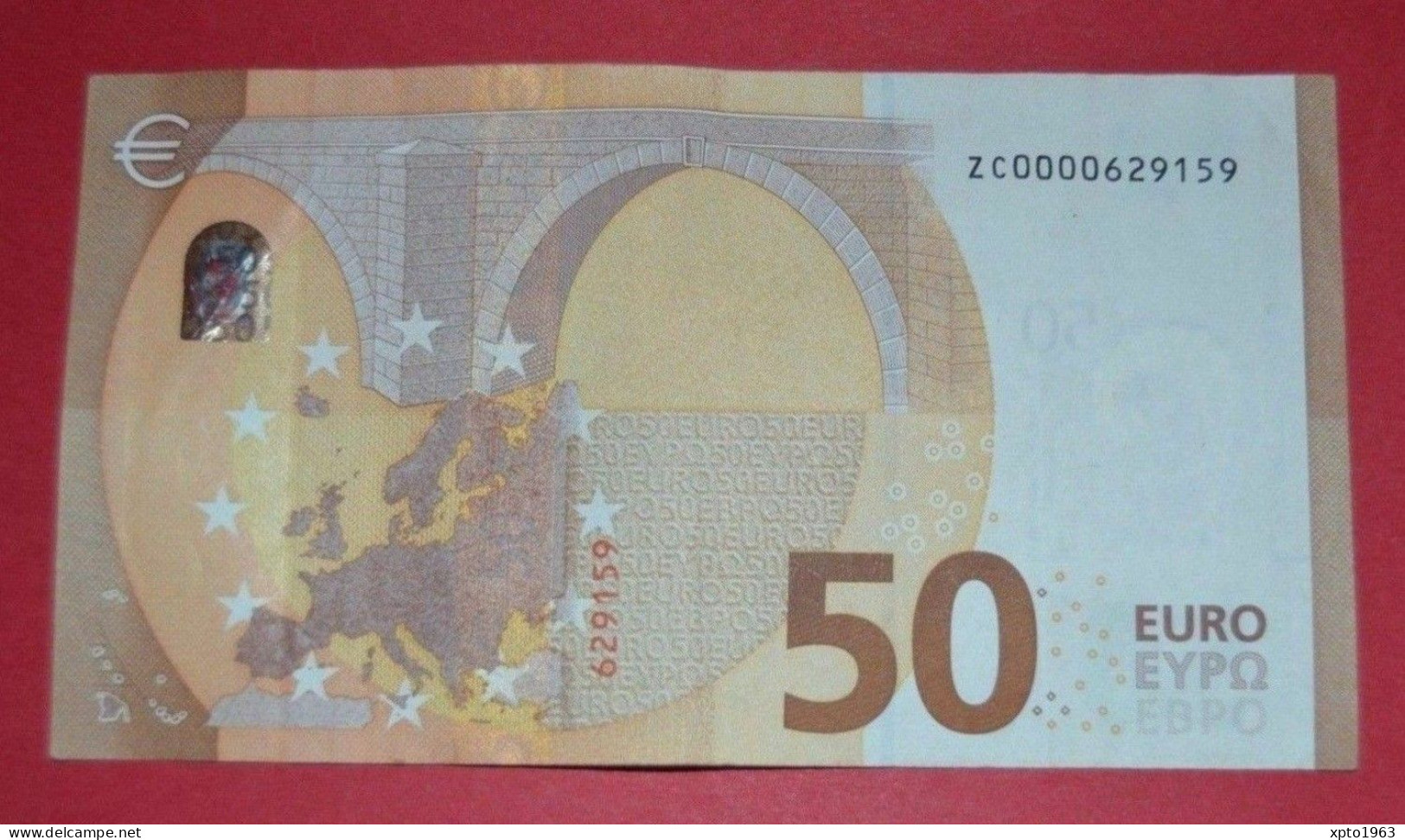 50 EURO BELGIUM Z004 A5 - LOW NUMBER - ZC0000629159 - CIRCULATED - 50 Euro