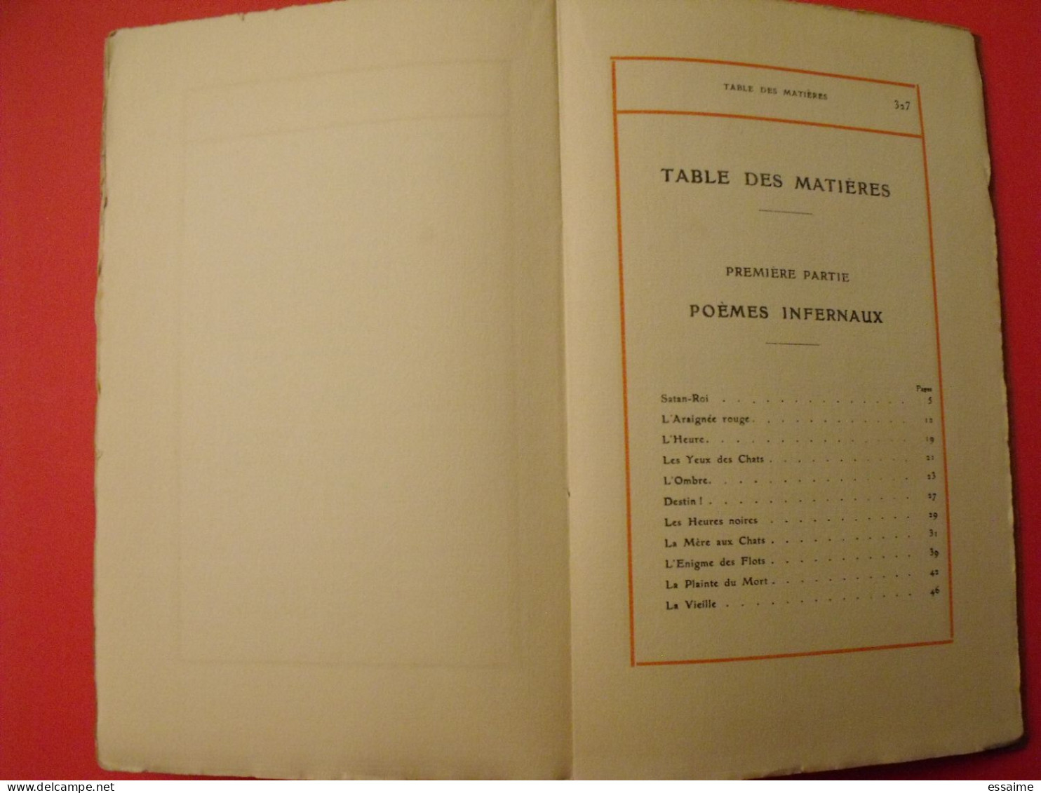 Poèmes infernaux. Octave Charpentier. Le croquis 1913. dédicace. + mélancolies frivolités divers