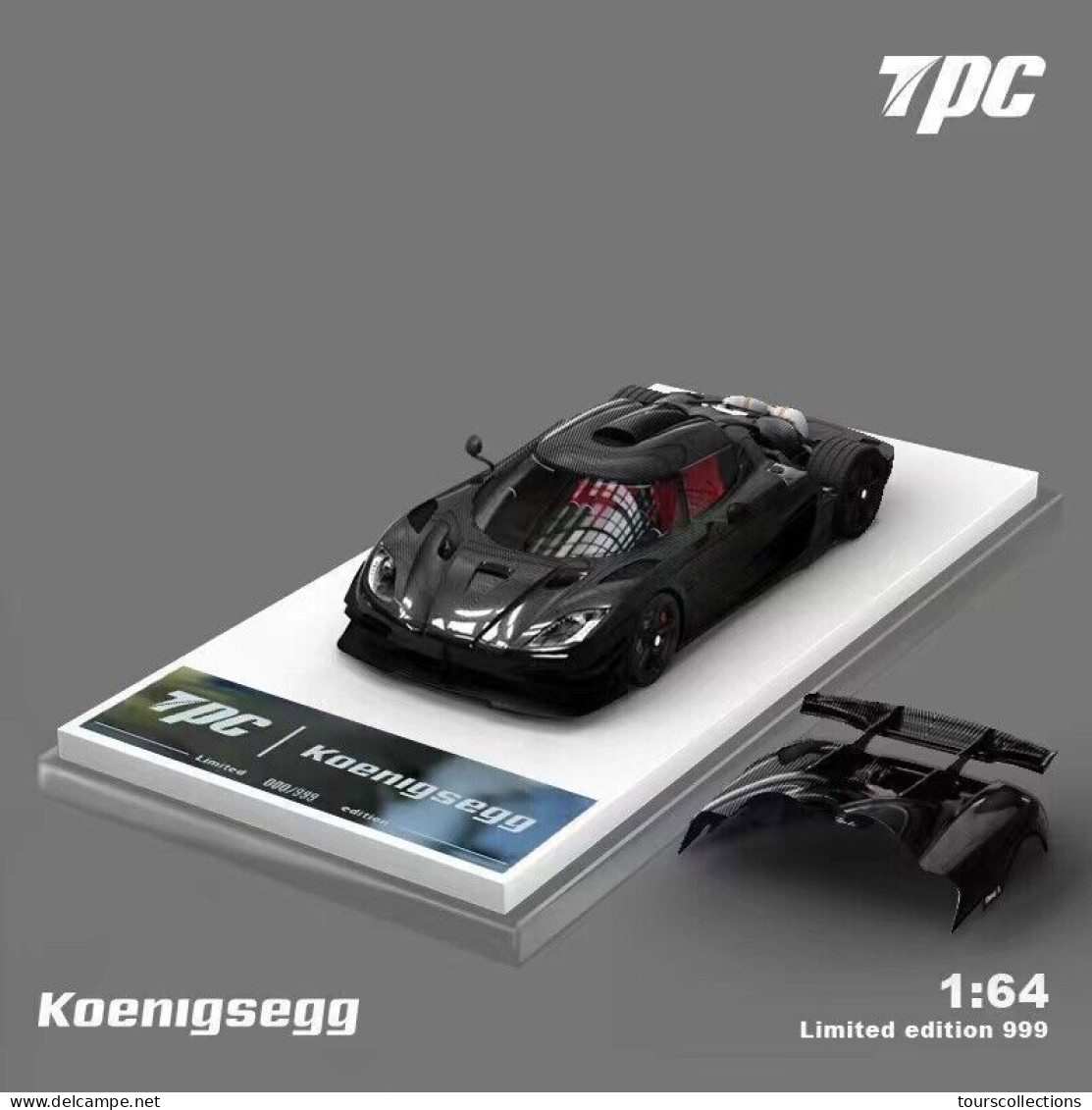 AUTO TPC 1/64 KOENIGSEGG ONE : 1  ÉDITION LIMITÉE Numéroté 813/999  NEUF DANS SON EMBALLAGE - Other & Unclassified