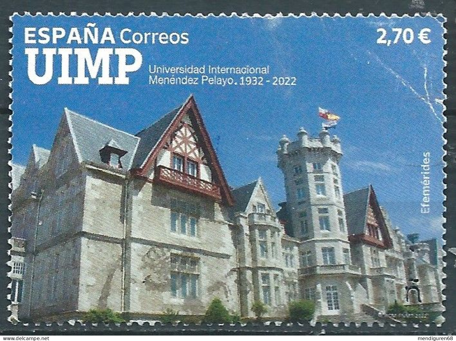 ESPAGNE SPANIEN SPAIN ESPAÑA 2022 MENÉNDEZ PELAYO INTERNATIONAL UNIVERSITY. SANTANDER USED ED 5591 MI 5642 YT 5347 SG 5 - Used Stamps