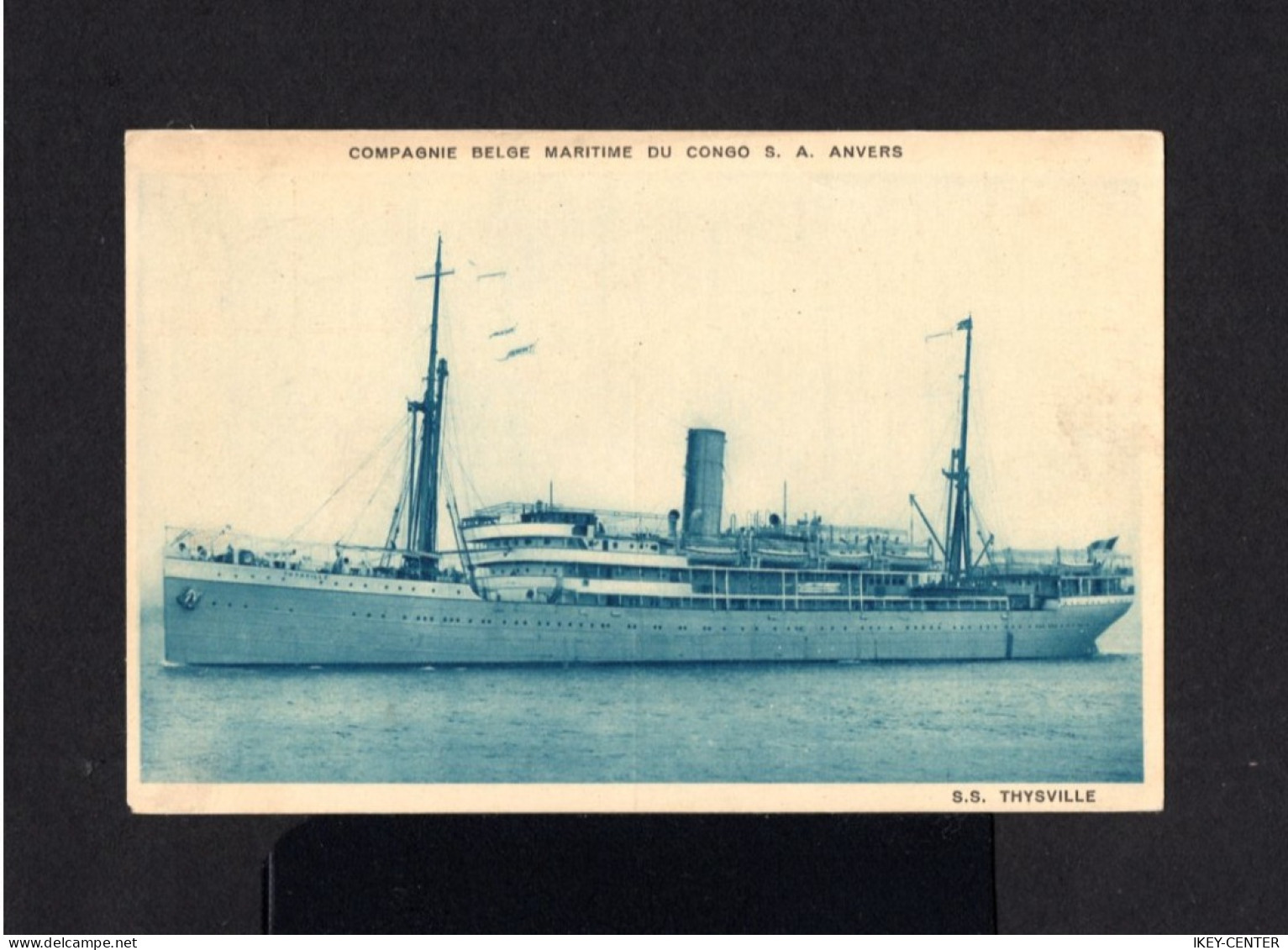 K439-BELGIAN CONGO-OLD POSTCARD BOMA To BRUSSELS (belgium) 1927.Carte Postale CONGO BELGE.Postkarte.SHIP S.S.THYSVILLE - Lettres & Documents