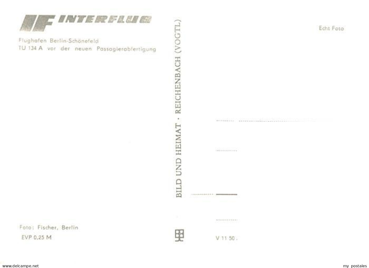 73903414 Schoenefeld Berlin Flughafen TU 134 A Vor Der Neuen Passagierabfertigun - Schönefeld