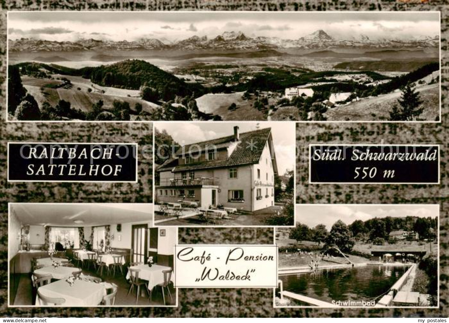 73830962 Raitbach Schopfheim Panorama Cafe Pension Waldeck Gaststube Schwimmbad  - Schopfheim