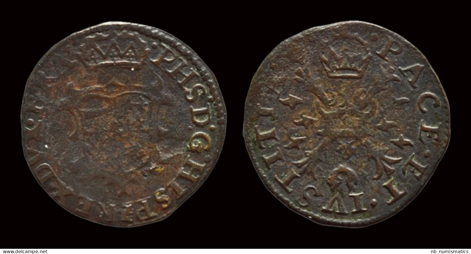 Southern Netherlands Brabant Filips II Statenduit (gigot Des états) - 1556-1713 Spanische Niederlande