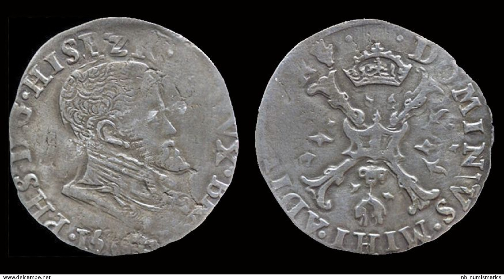 Southern Netherlands Brabant Filips II 1/10 Filipsdaalder - 1556-1713 Spanische Niederlande