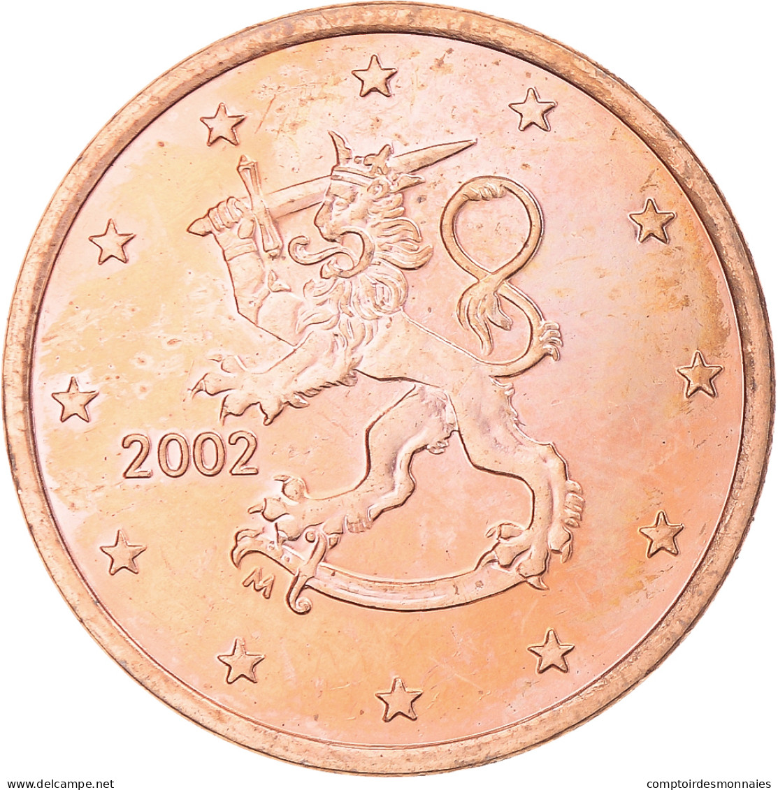 Finlande, 5 Euro Cent, 2002, Vantaa, SUP, Cuivre Plaqué Acier, KM:100 - Finlandía