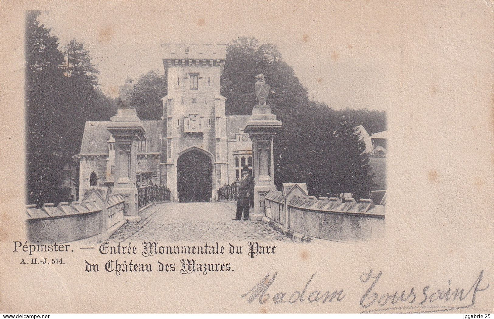 MP  Pepinster Entree Monumentale Du Parc Du Chateau Des Mazures - Pepinster