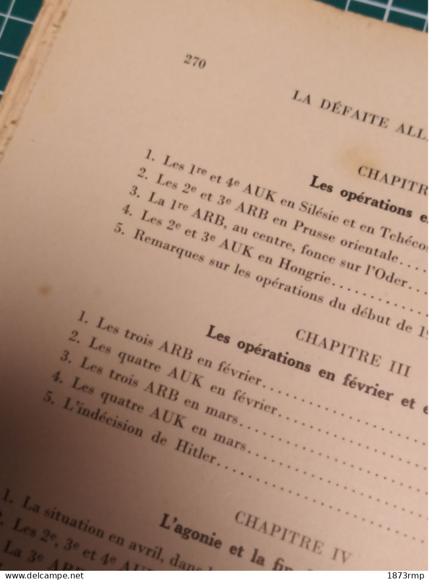 LA DÉFAITE ALLEMANDE A L'EST - LES ARMEES SOVIETIQUES EN GUERRE DE 1941 A 1945, COLONEL LÉDERREY - Francese