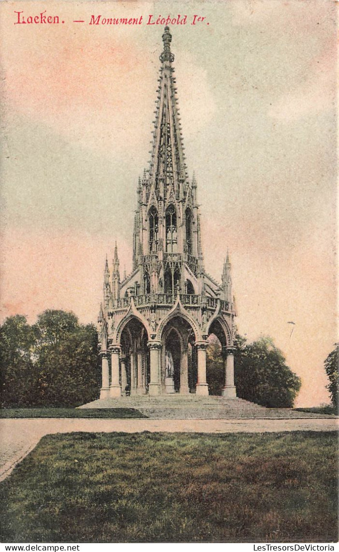 BELGIQUE - Laeken - Vue Générale Du Monument Léopold 1er - Colorisé - Carte Postale Ancienne - Laeken