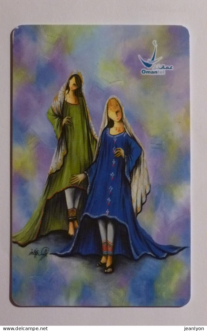 COSTUME OMAN - Omani Costumes / Femme En Vetement Traditionnel - Carte Téléphone OMAN/ Phonecard - Personajes