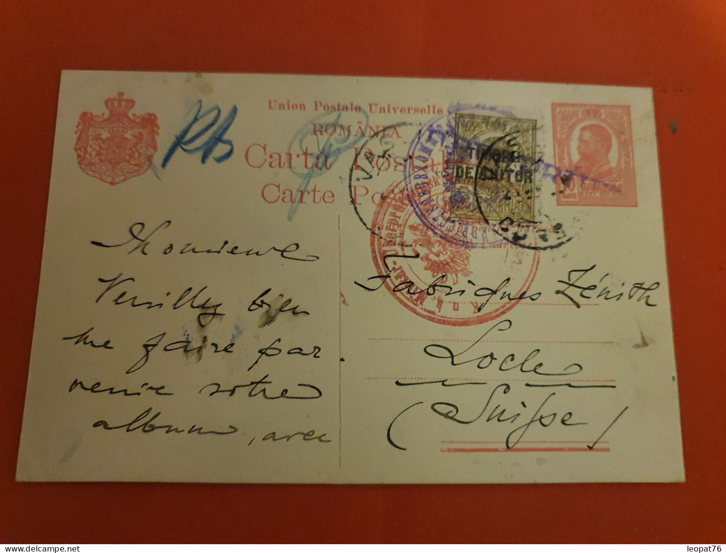Roumanie - Entier Postal + Complément De Vaslui Pour La Suisse En 1916 - D 317 - Postal Stationery