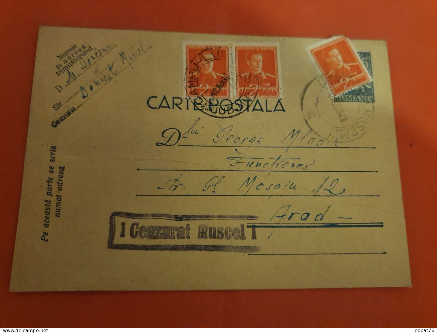 Roumanie - Entier Postal + Compléments De Domnestii Pour Arad En 1943 Avec Cachet De Contrôle - D 320 - Postal Stationery