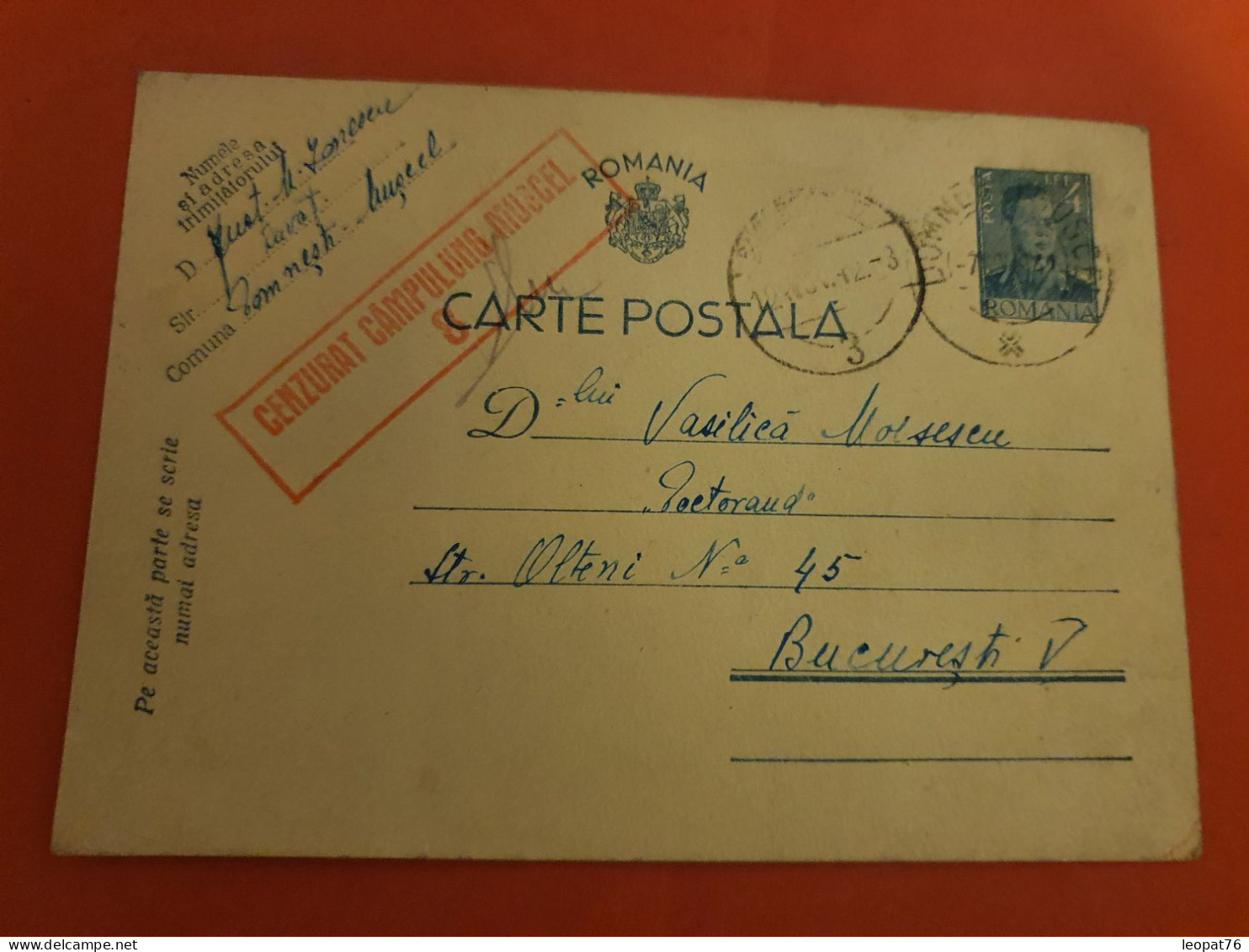 Roumanie - Entier Postal De Domnestii Pour Bucarest En 1942 Avec Cachet De Contrôle - D 321 - Postal Stationery