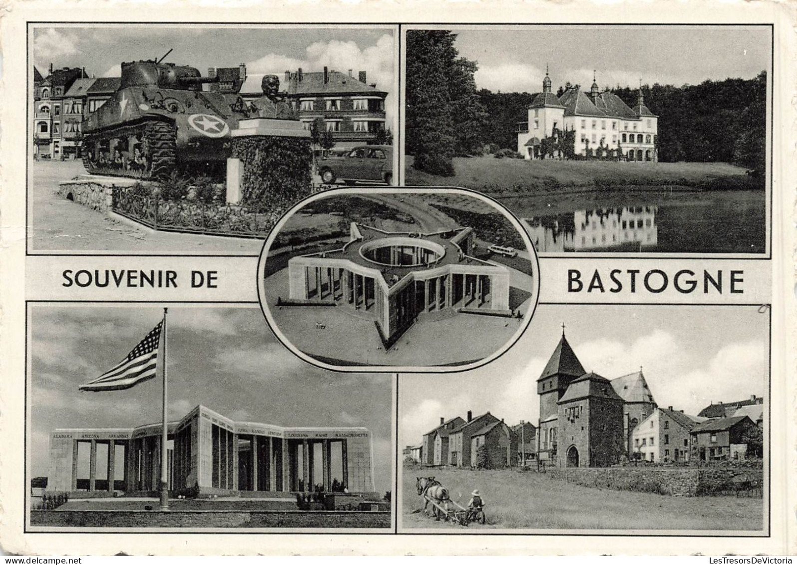 BELGIQUE - Bastogne - Souvenir De Bastogne - Multivues - Carte Postale Ancienne - Bastenaken