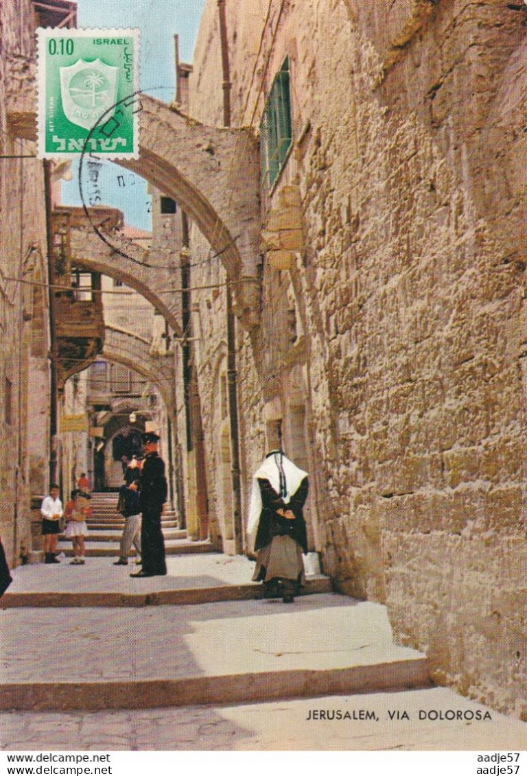 Israël - Max Card Ca 1966 Jerusalem, Via Dolorosa - Briefe U. Dokumente