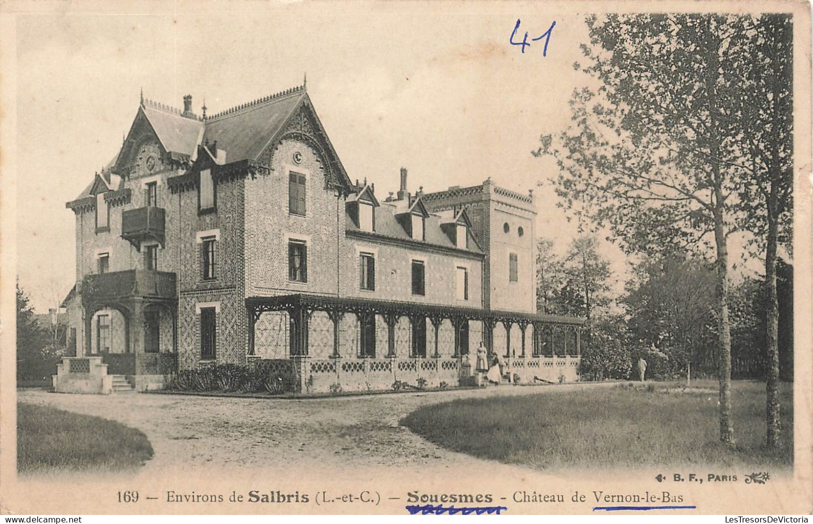 FRANCE - Environs De Salbris - Souesmes - Château De Vernon Le Bas - Carte Postale Ancienne - Salbris