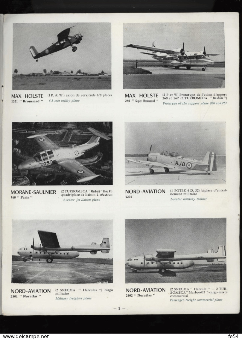 ° AVIATION ° AVION ° MAGAZINE - INFORMATIONS AERONAUTIQUES - LES AVIONS FRANCAIS - 1960-1961 ° - Aviation