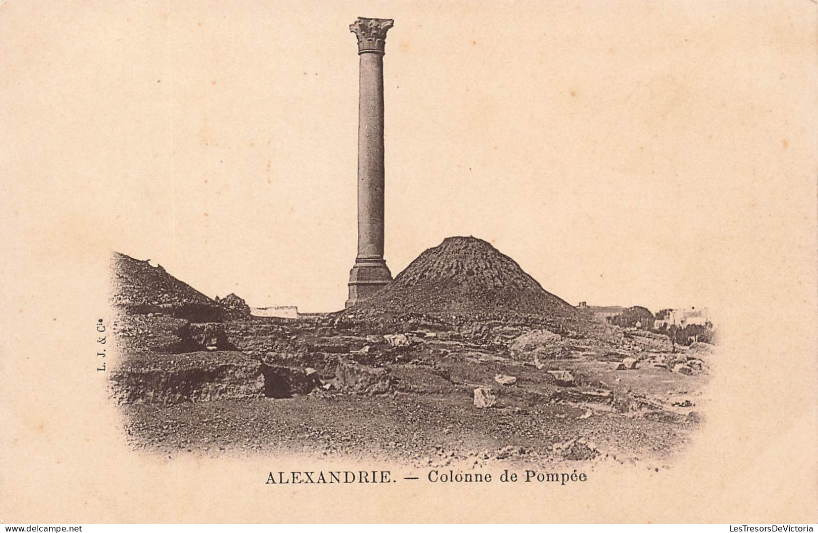 EGYPTE - Alexandrie - Colonne De Pompée - LJ& Cie - Carte Postale Ancienne - Alejandría