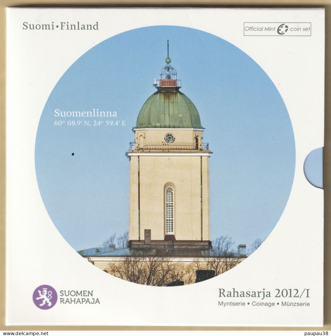 COFFRET EUROS FINLANDE 2012 NEUF FDC - 9 MONNAIES - Finlande