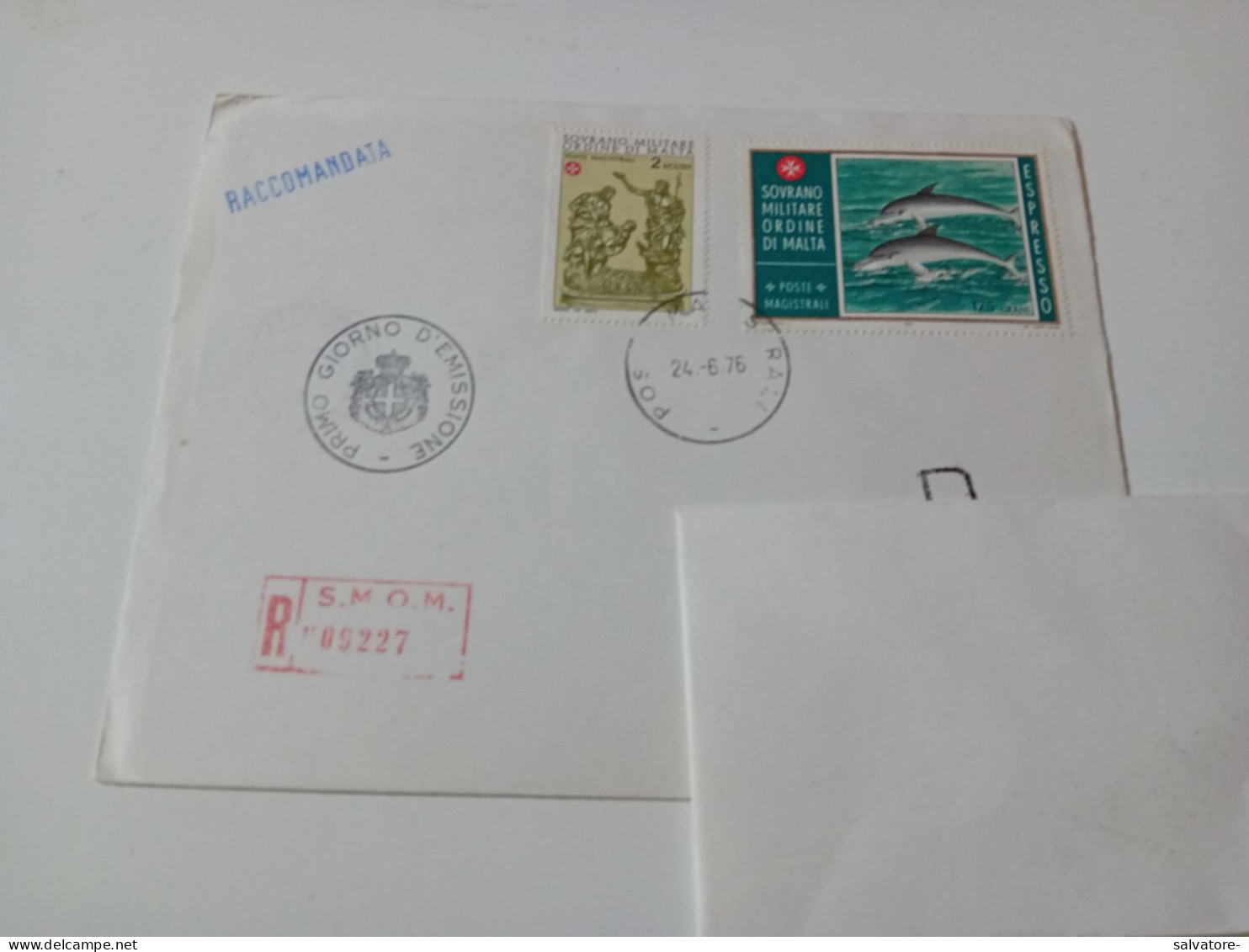 RACCOMANDATA VATICANO. 1976- PRIMO GIORNO - Lettres & Documents