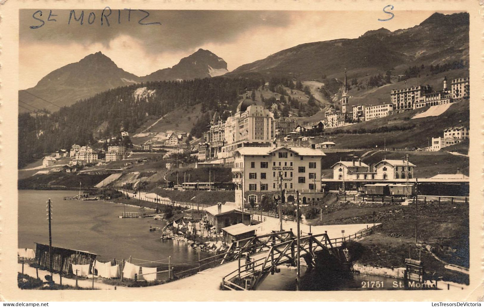 SUISSE - Saint Moritz  - Vue D'ensemble - Carte Postale Ancienne - Saint-Moritz