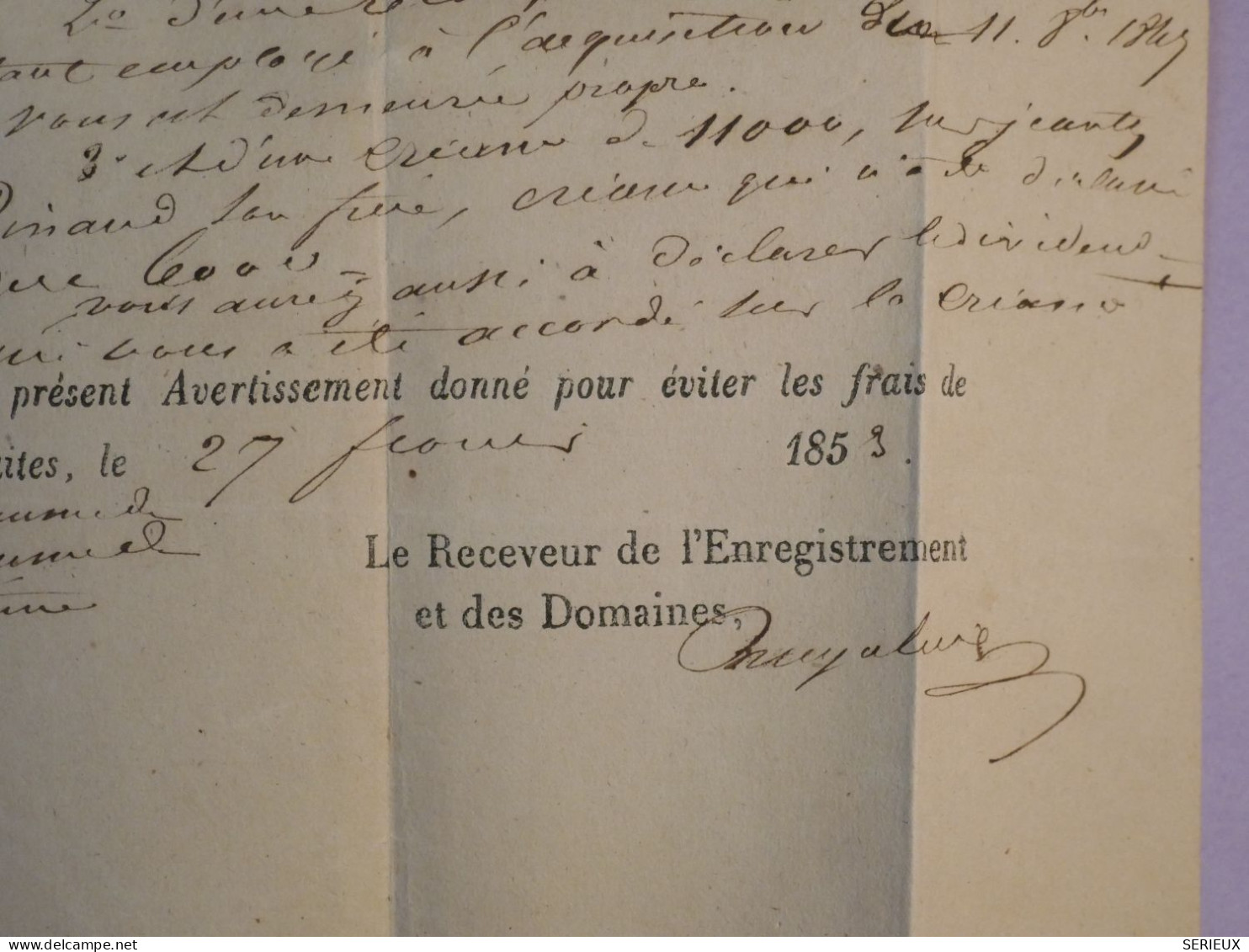 R0 FRANCE BELLE LETTRE  1853 BLAYE AU CHAI .  +TAXE 25 +VIN +CL ROUGE + AFFRANCH .INTERESSANT+++ - 1849-1876: Période Classique