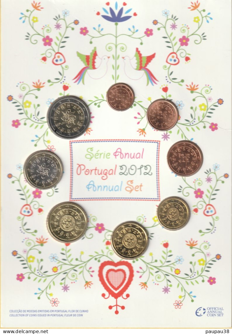 COFFRET EUROS PORTUGAL 2012 NEUF FDC - 8 MONNAIES - Portugal