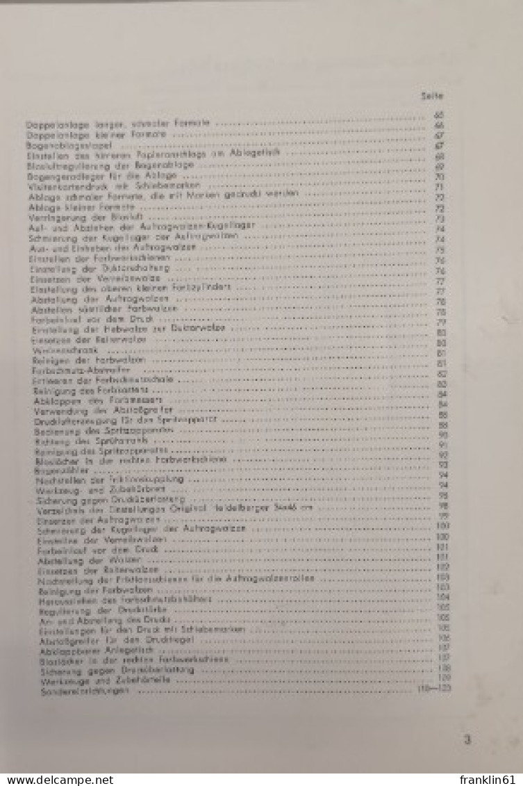 Original Heidelberger. 26 X 38 Cm Und 34 X 46 Cm. Anleitung Zur Bedienung Der Heidelberger. - Technik