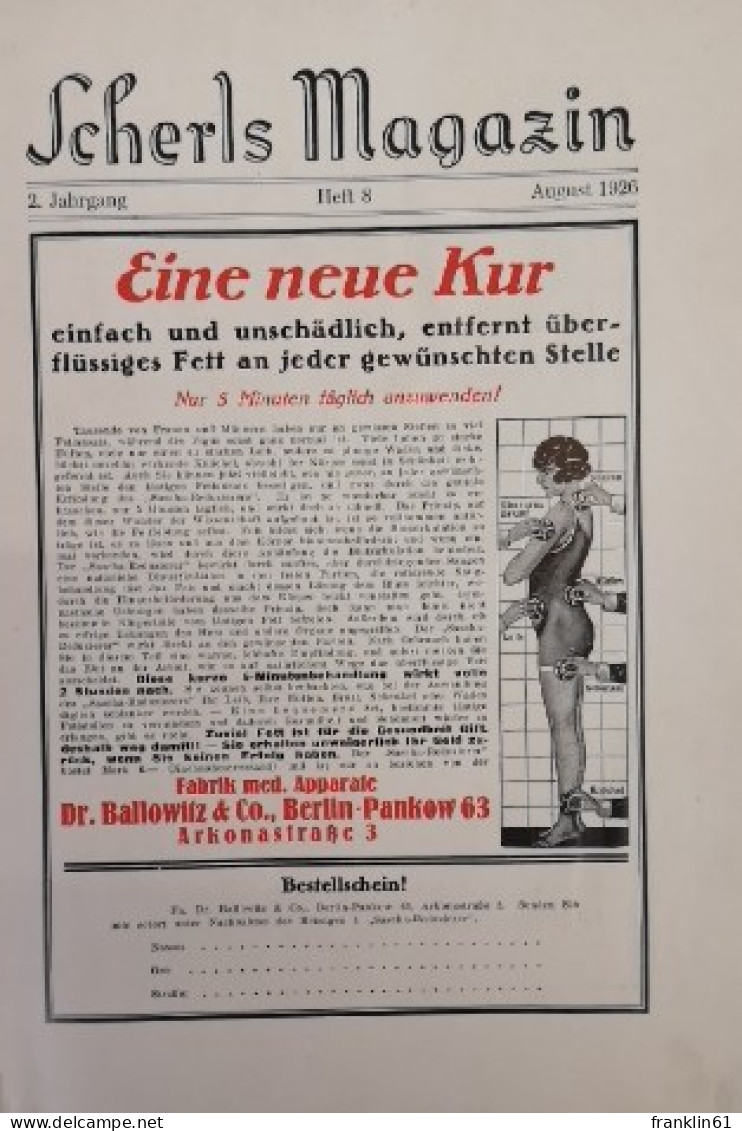 Scherl's Magazin August 1926. Heft 8. - Autres & Non Classés