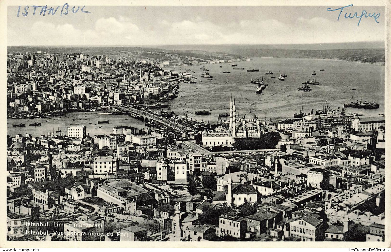 TURQUIE - Istanbul - Vue Panoramique Du Port - Carte Postale Ancienne - Turkey