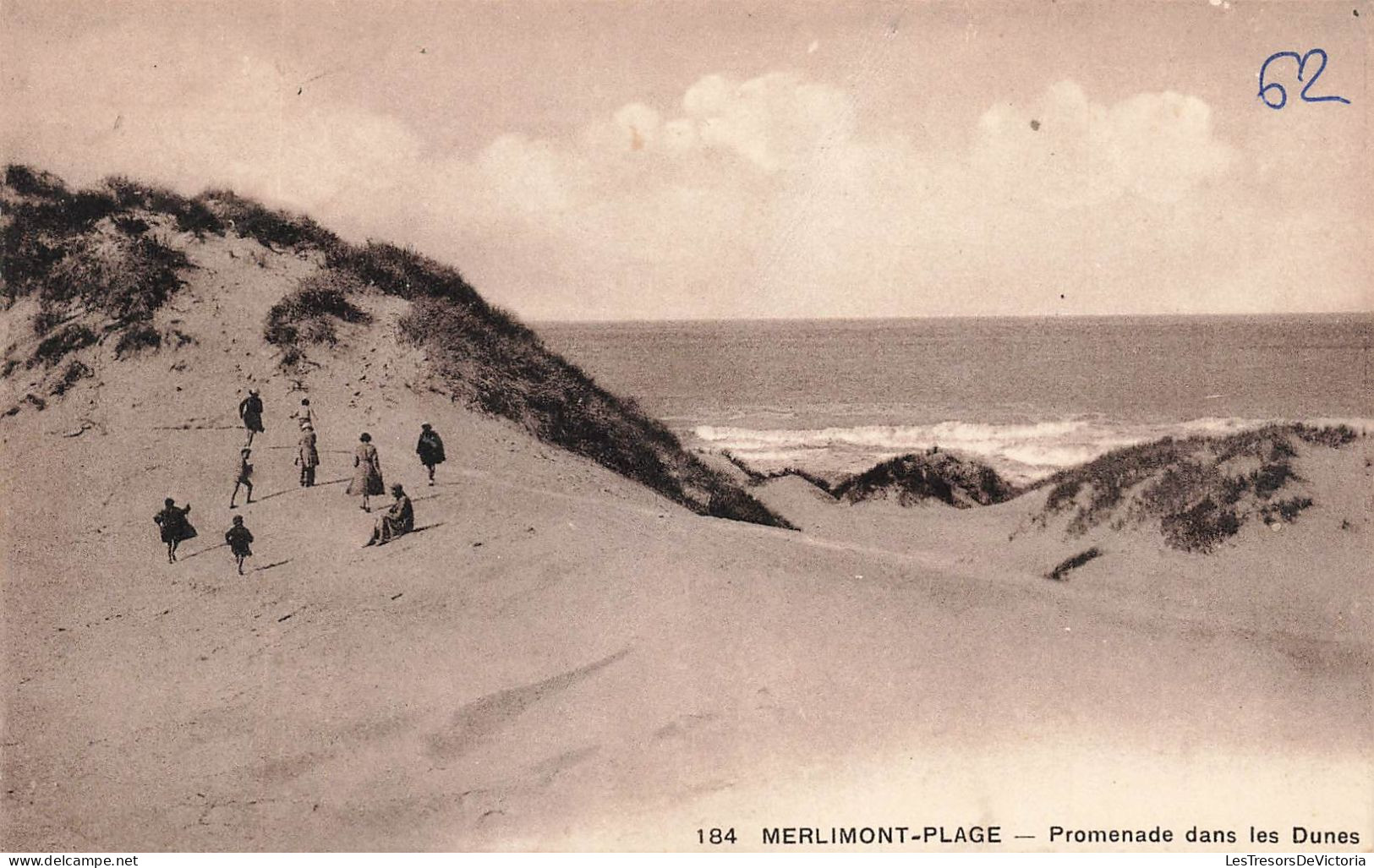 FRANCE - Merlimont - Plage - Promenade Dans Les Dunes - Carte Postale Ancienne - Autres & Non Classés