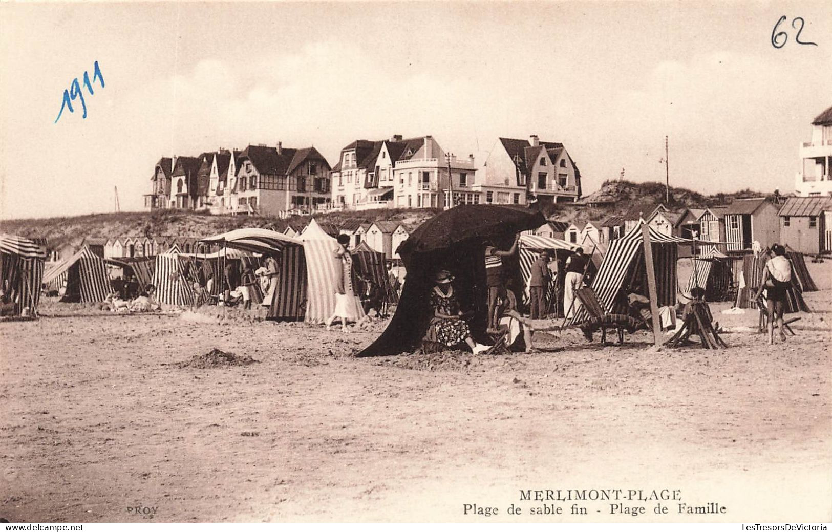 FRANCE - Merlimont - Plage - Plage De Sable Fin - Plage De Famille  - Carte Postale Ancienne - Autres & Non Classés