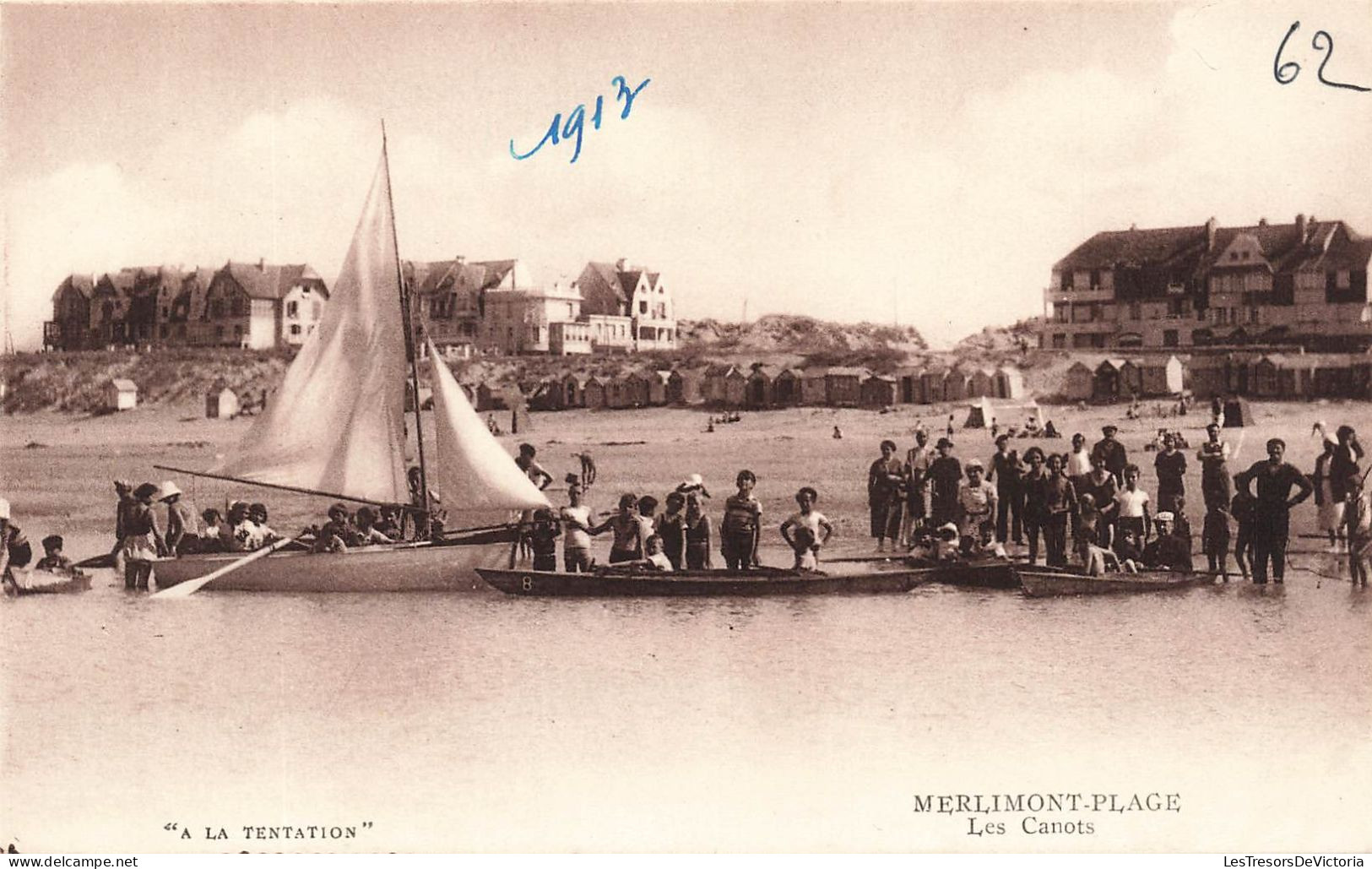 FRANCE - Merlimont - Plage - Les Canots - Carte Postale Ancienne - Autres & Non Classés