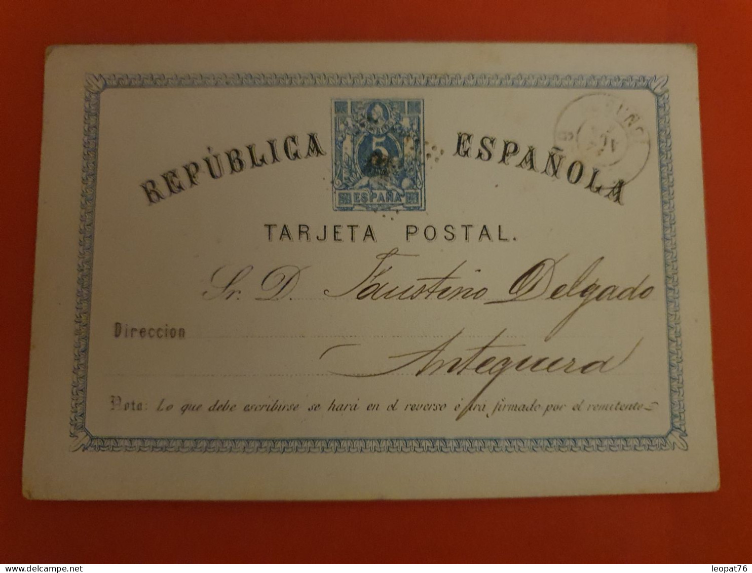 Espagne - Entier Postal  Pour Antequera En 1874 - D 372 - 1850-1931