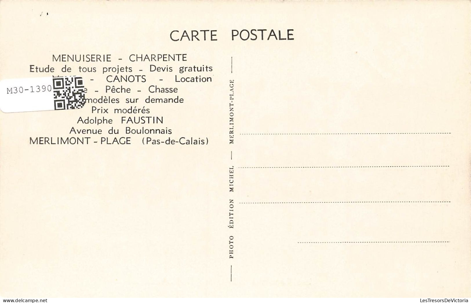 FRANCE - Merlimont - Plage - Les Canots - Carte Postale Ancienne - Autres & Non Classés