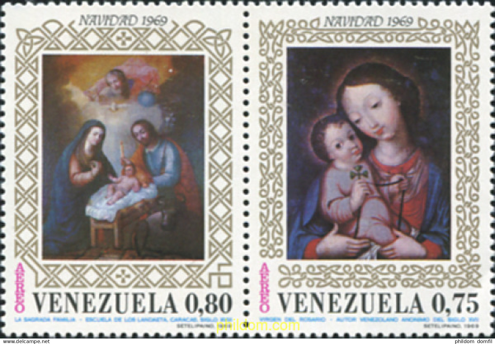 176923 MNH VENEZUELA 1969 NAVIDAD 1969 - Venezuela