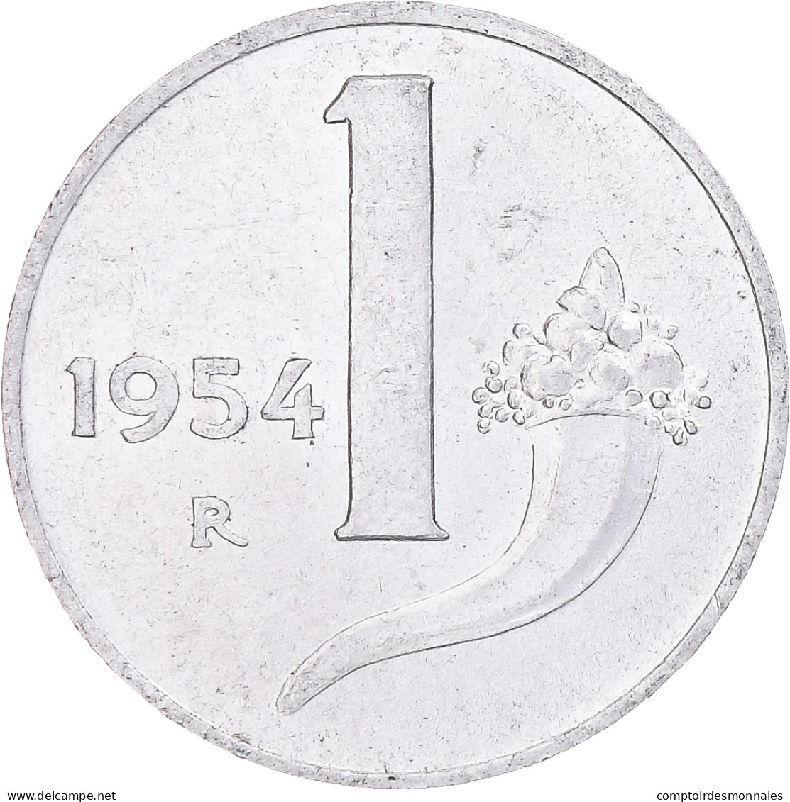 Monnaie, Italie, Lira, 1954, Rome, SUP, Aluminium, KM:91 - 1 Lire