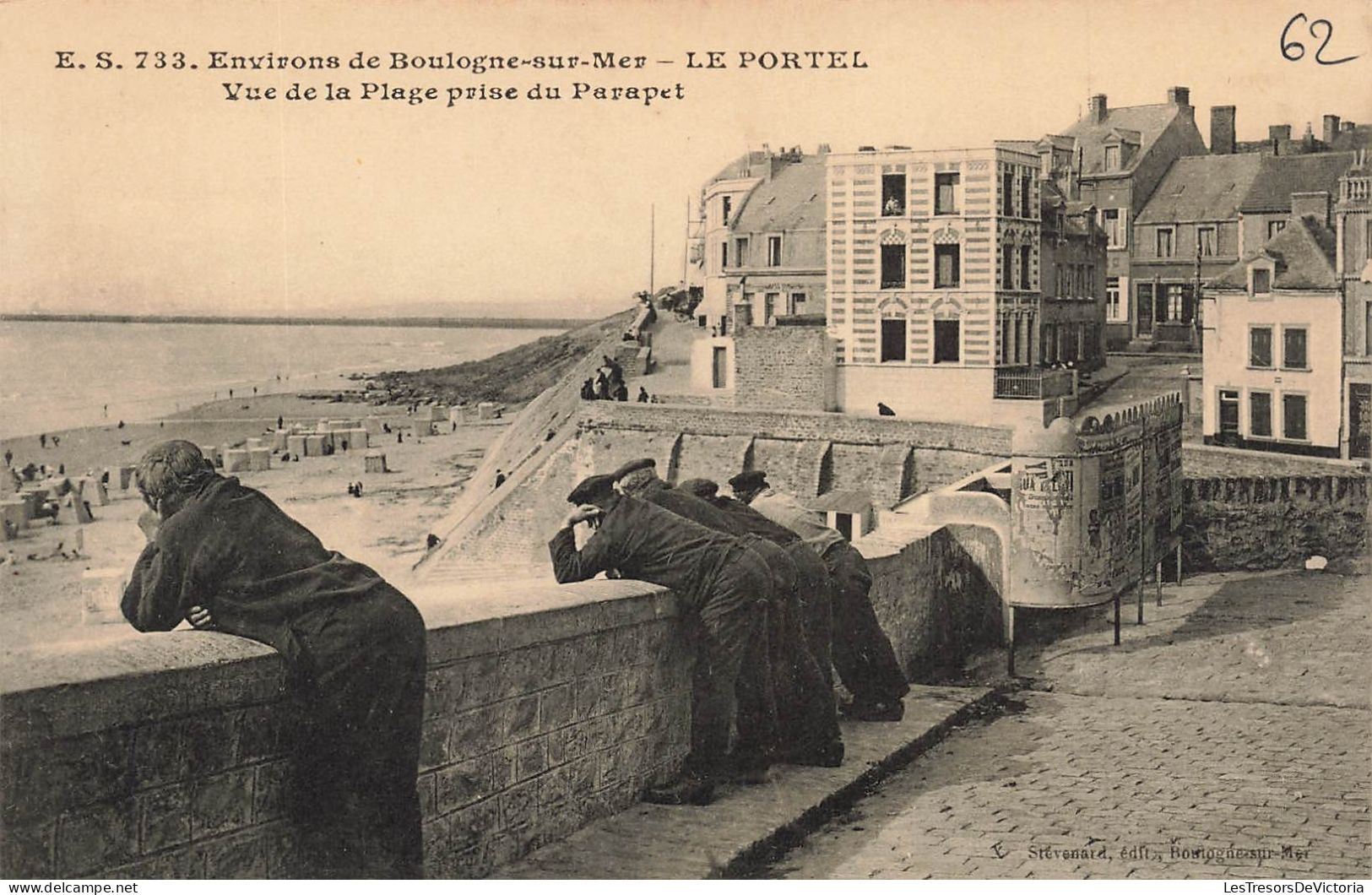 FRANCE - Environs De Boulogne Sur Mer - Le Portel - Vue De La Plage Prise Du Parapet - Carte Postale Ancienne - Boulogne Sur Mer