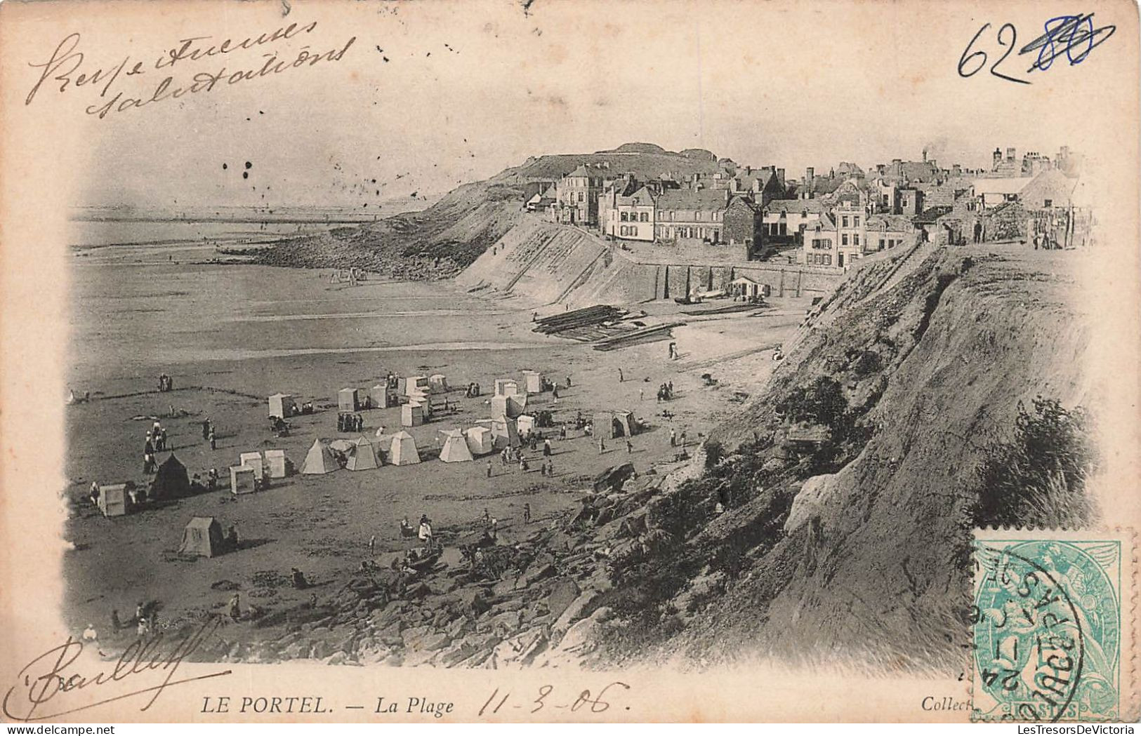 FRANCE - Le Portel - La Plage - Carte Postale Ancienne - Le Portel