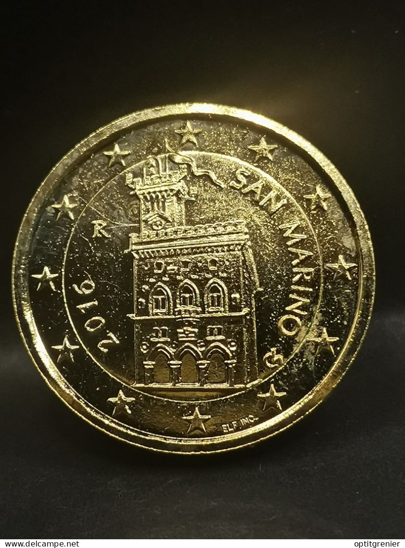 2 EURO 2016 PLAQUE OR SAINT MARIN / SAN MARINO EUROS - San Marino