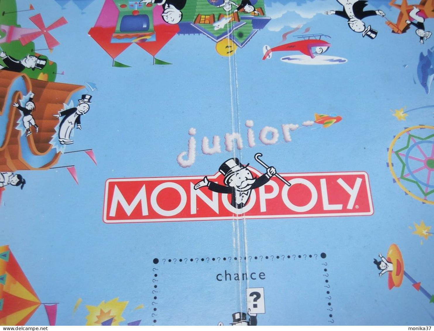 Plateau Cartonné Pliant De Jeu De Monopoly Junior - Andere & Zonder Classificatie