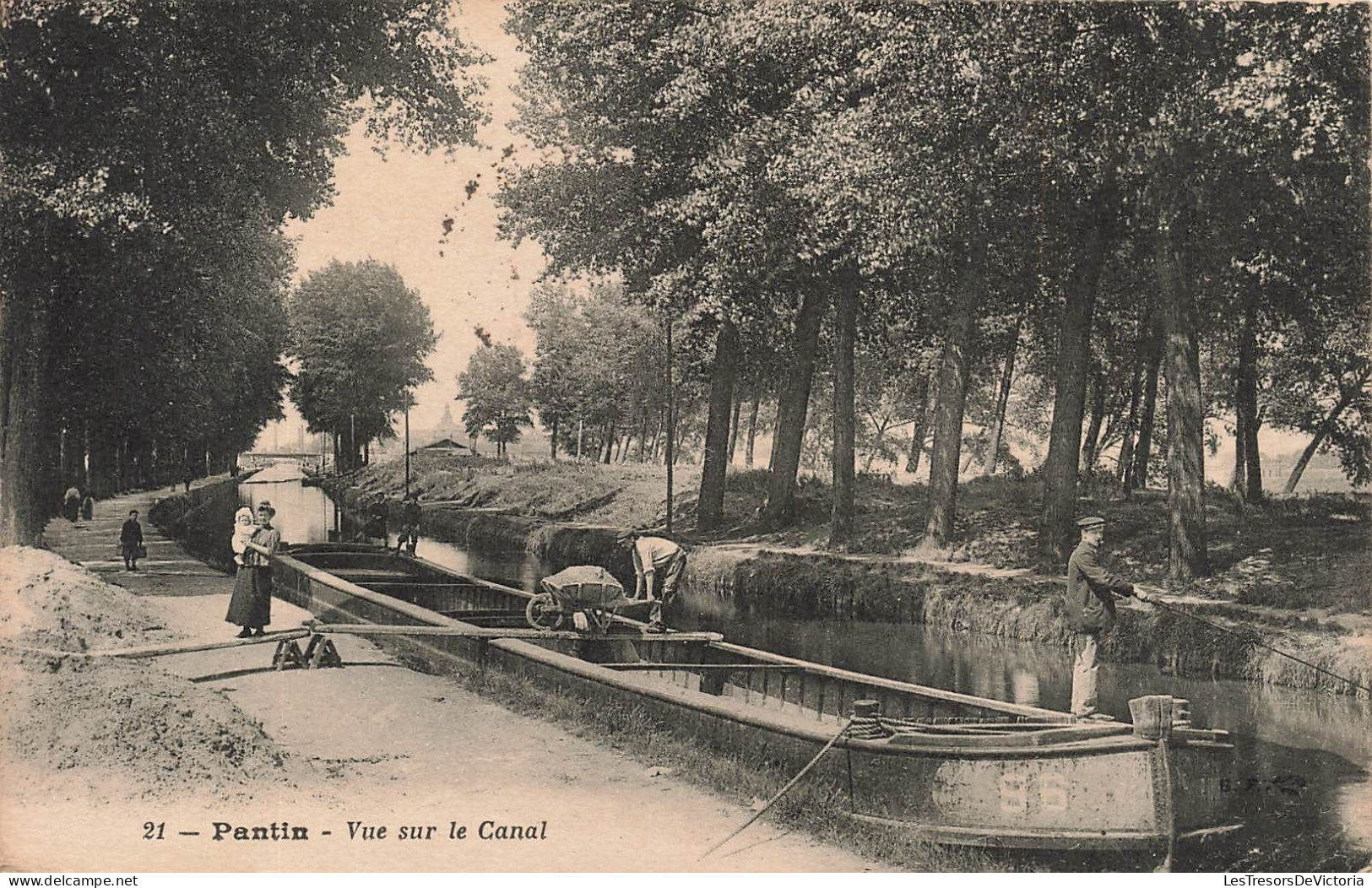 FRANCE - Pantin - Vue Sur Le Canal - Bateau - Carte Postale Ancienne - Pantin