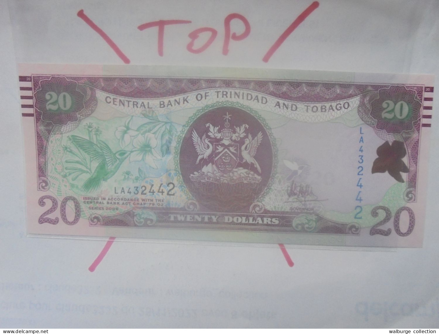 TRINIDAD And TOBAGO 20$ 2006(09) Neuf (B.31) - Trinité & Tobago