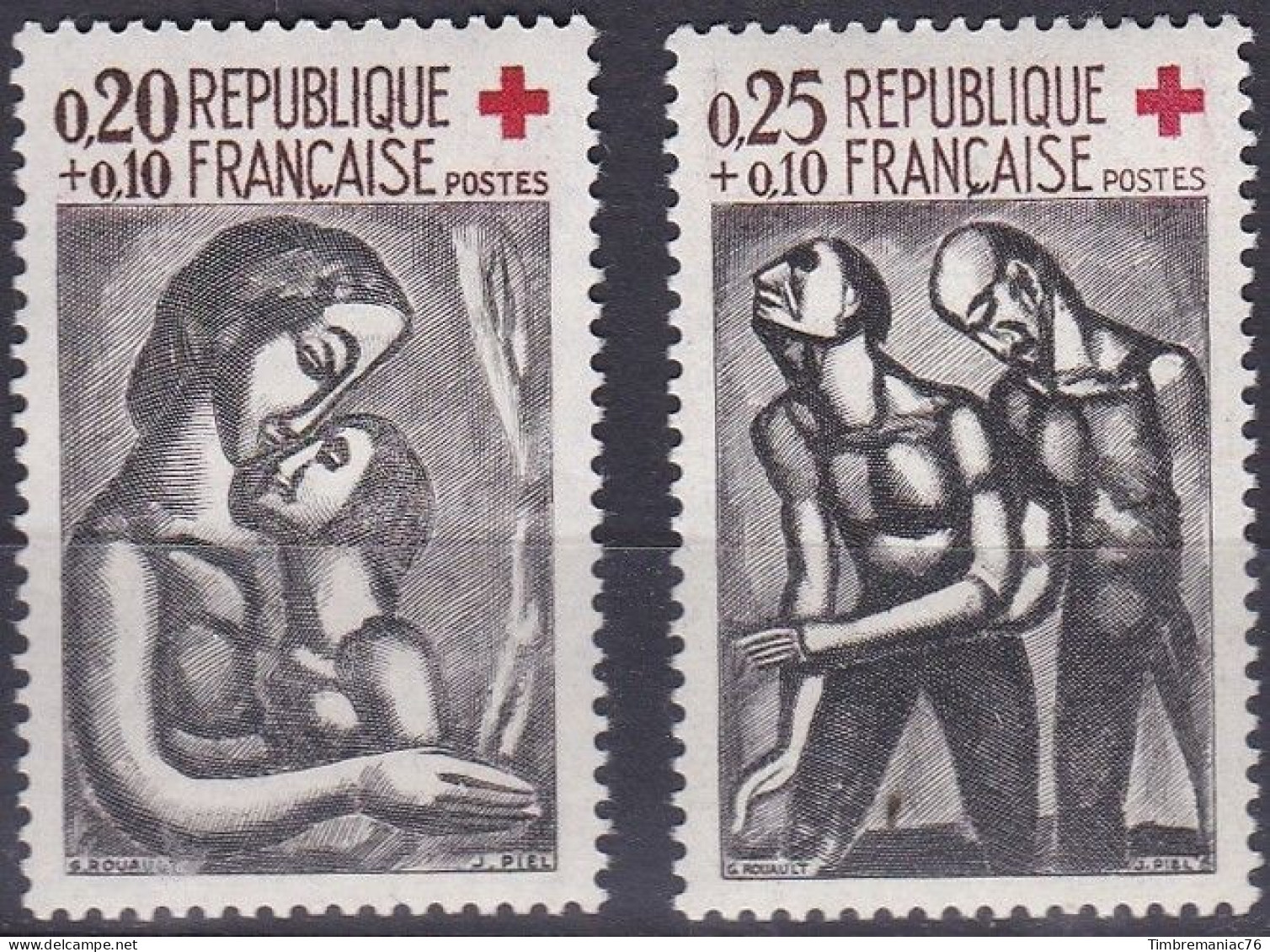 France TUC De 1961 YT 1323-1324 Neufs - Autres & Non Classés