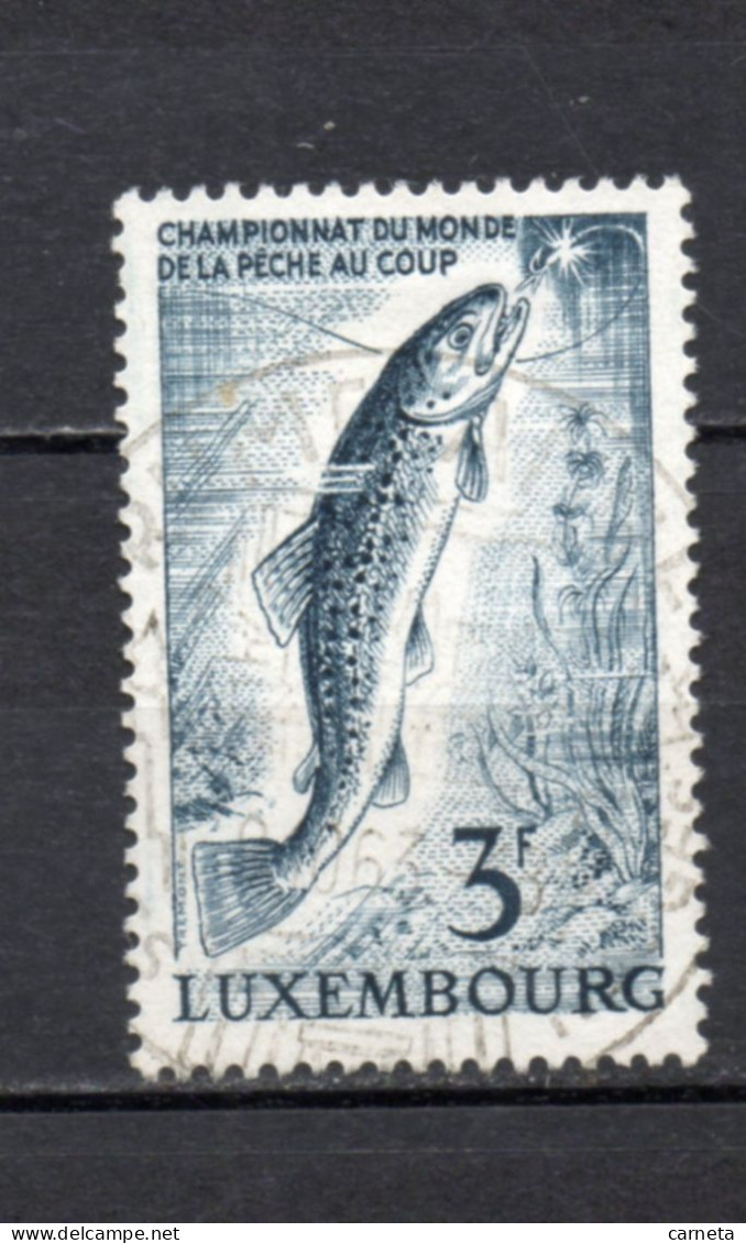 LUXEMBOURG    N° 636    OBLITERE   COTE 0.30€     PECHE POISSON ANIMAUX - Oblitérés